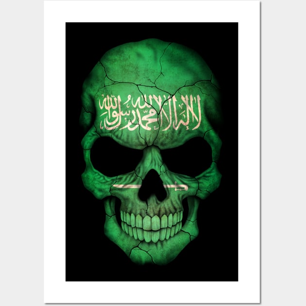 Saudi Arabian Flag Skull Wall Art by jeffbartels